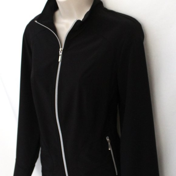 Zenergy GOLF by Chico's Black Thin Jacket Size 0 - Picture 2 of 5